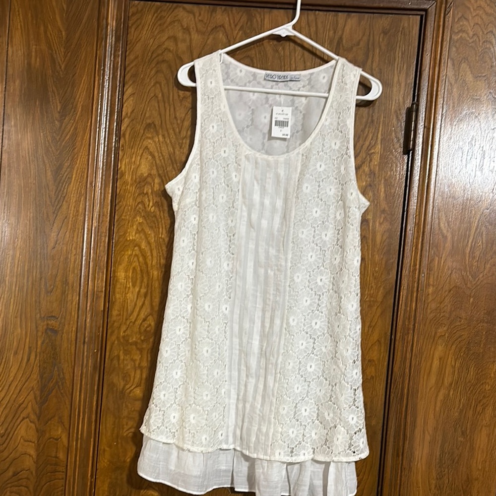 White Ruffled Tiered Midi Sundress